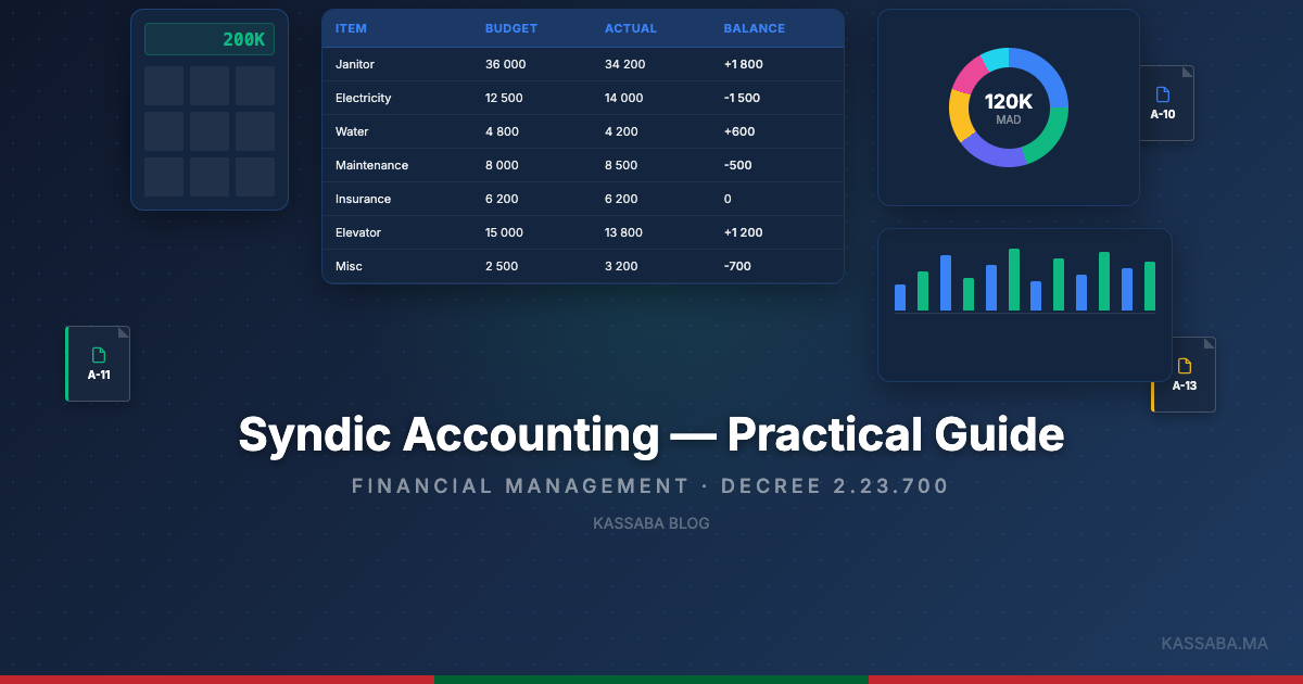 Calculator and accounting documents on a property manager's desk